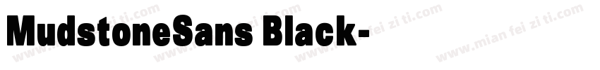 MudstoneSans Black字体转换